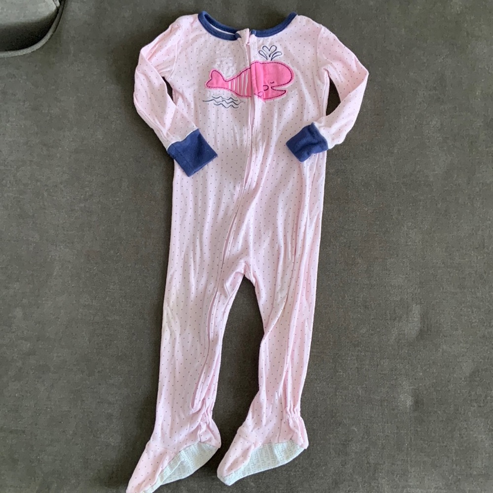 💙5 for $10💙Absorba Footie whale pajamas 18m
